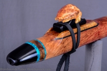Red Mallee Burl Native American Flute, Minor, Low C#-4, #K15I (1)